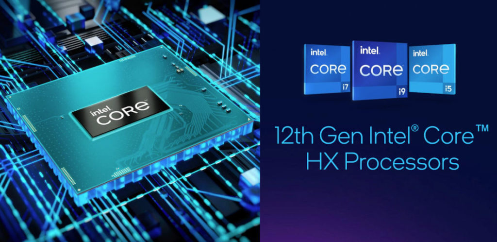 New intel 12th Gen Intel Core HX processor